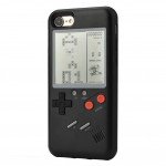 Wholesale iPhone 8 Plus / 7 Plus Retro Tetris Classic Gaming Console Handheld Game Player Case (Black)